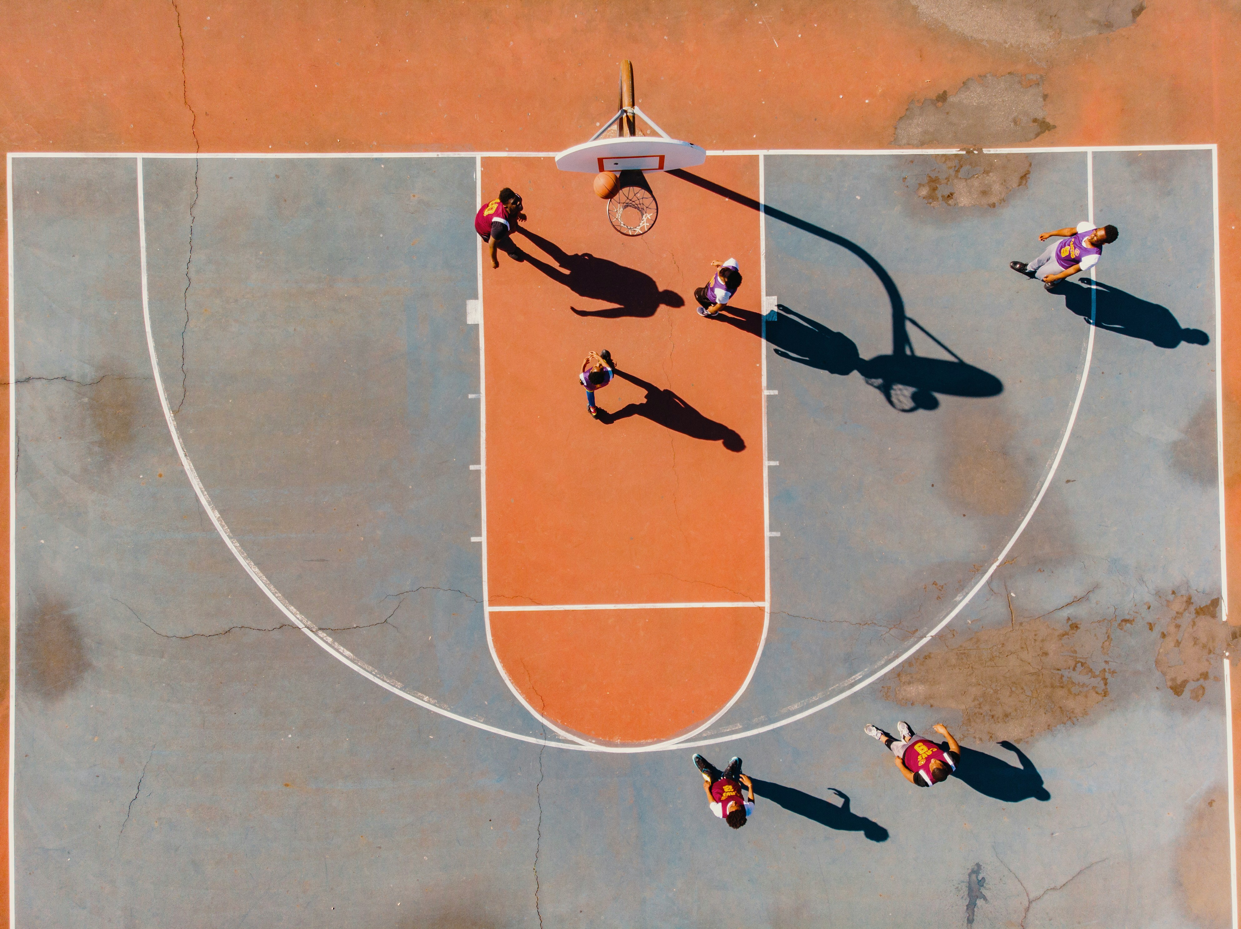 Basketball player in action